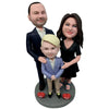 Aangepaste Bobblehead Love Family als kerstcadeaus
