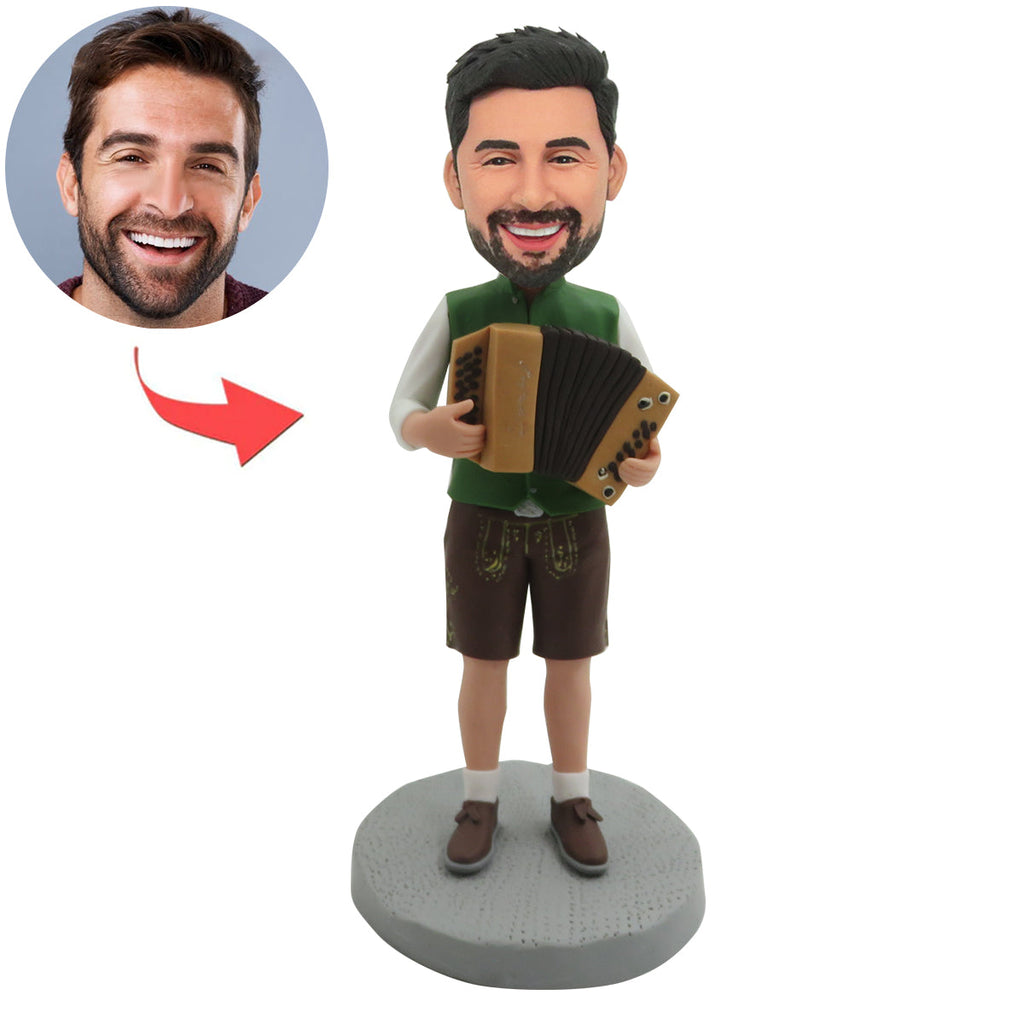 Aangepaste Bobblehead-accordeonspeler