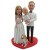 Aangepaste gelukkige familie Bobblehead pop voor bruiloft