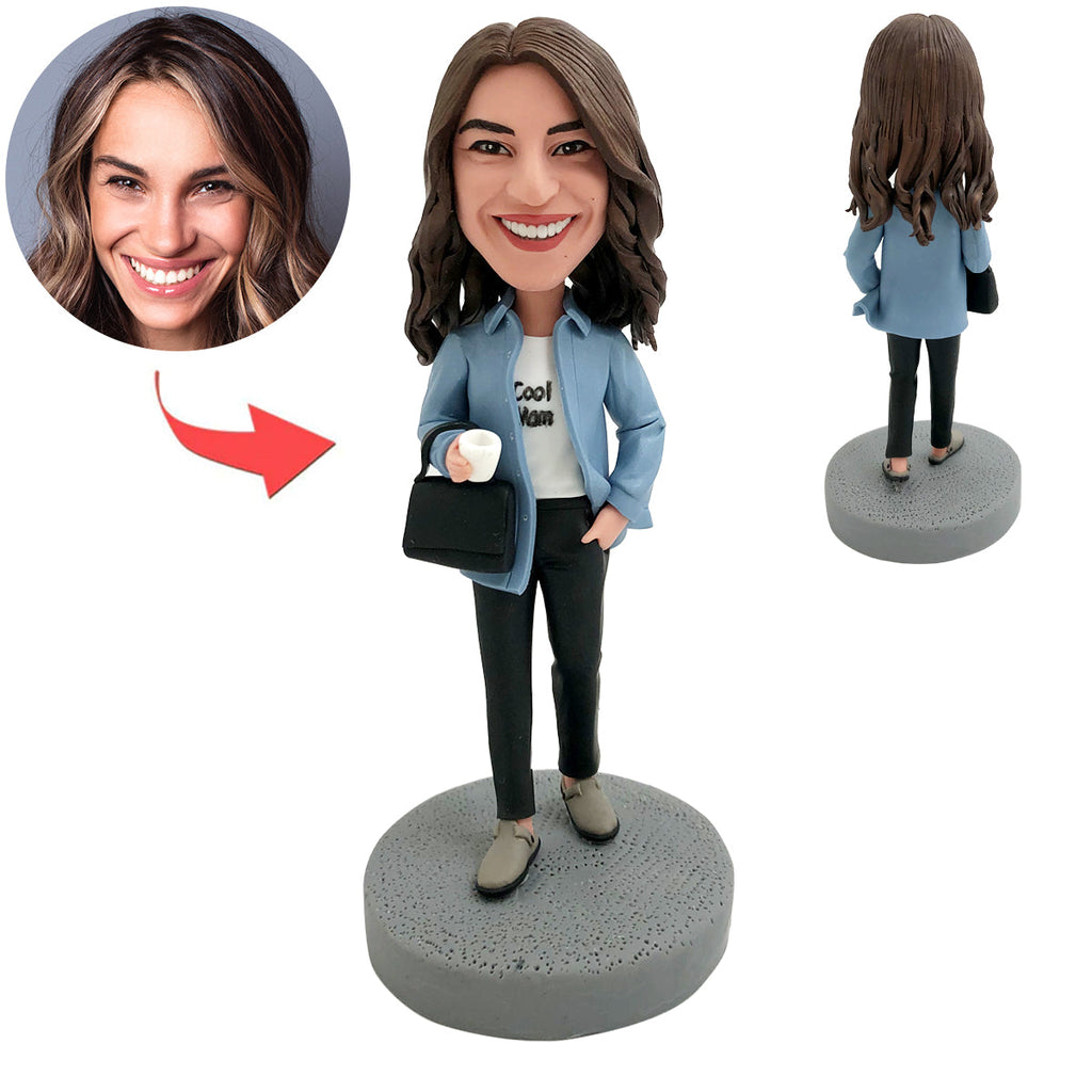 Aangepaste Cool Mom Bobblehead als Moederdagcadeau