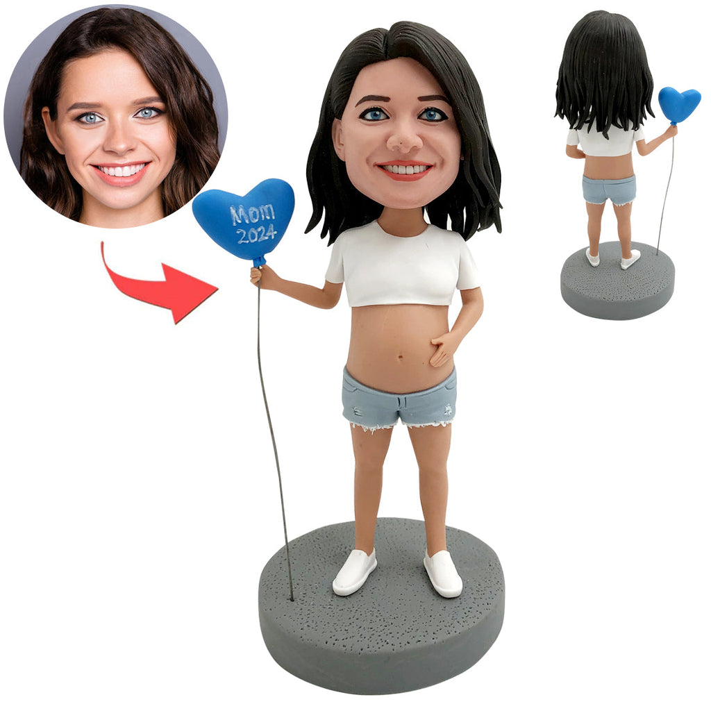 Zwangere moeder aangepaste Bobblehead
