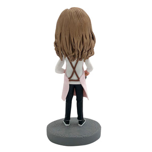 Aangepaste Bobblehead kookmoeder met pan