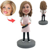 Aangepaste Bobblehead kookmoeder met pan