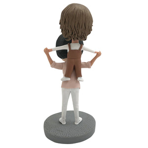 Aangepaste Bobblehead-pop voor moeder en zoon