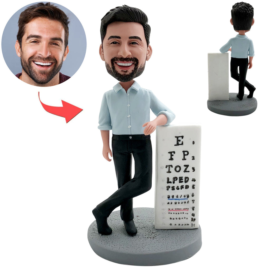 Aangepaste Bobblehead met ooggrafiek
