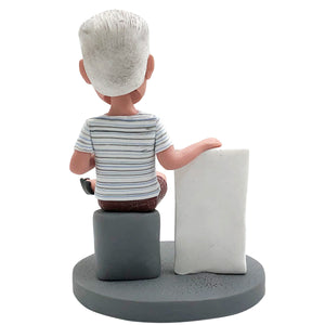 Aangepaste Bobblehead met "BESTE DAD OOIT"