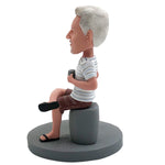 Aangepaste Bobblehead met "BESTE DAD OOIT"