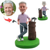 Vaderdagcadeau-idee: op maat gemaakte Bobblehead met golftas