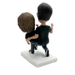 Vader & zoon aangepaste Bobblehead voor vaderdagcadeaus