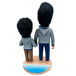 Vader & zoon aangepaste Bobblehead