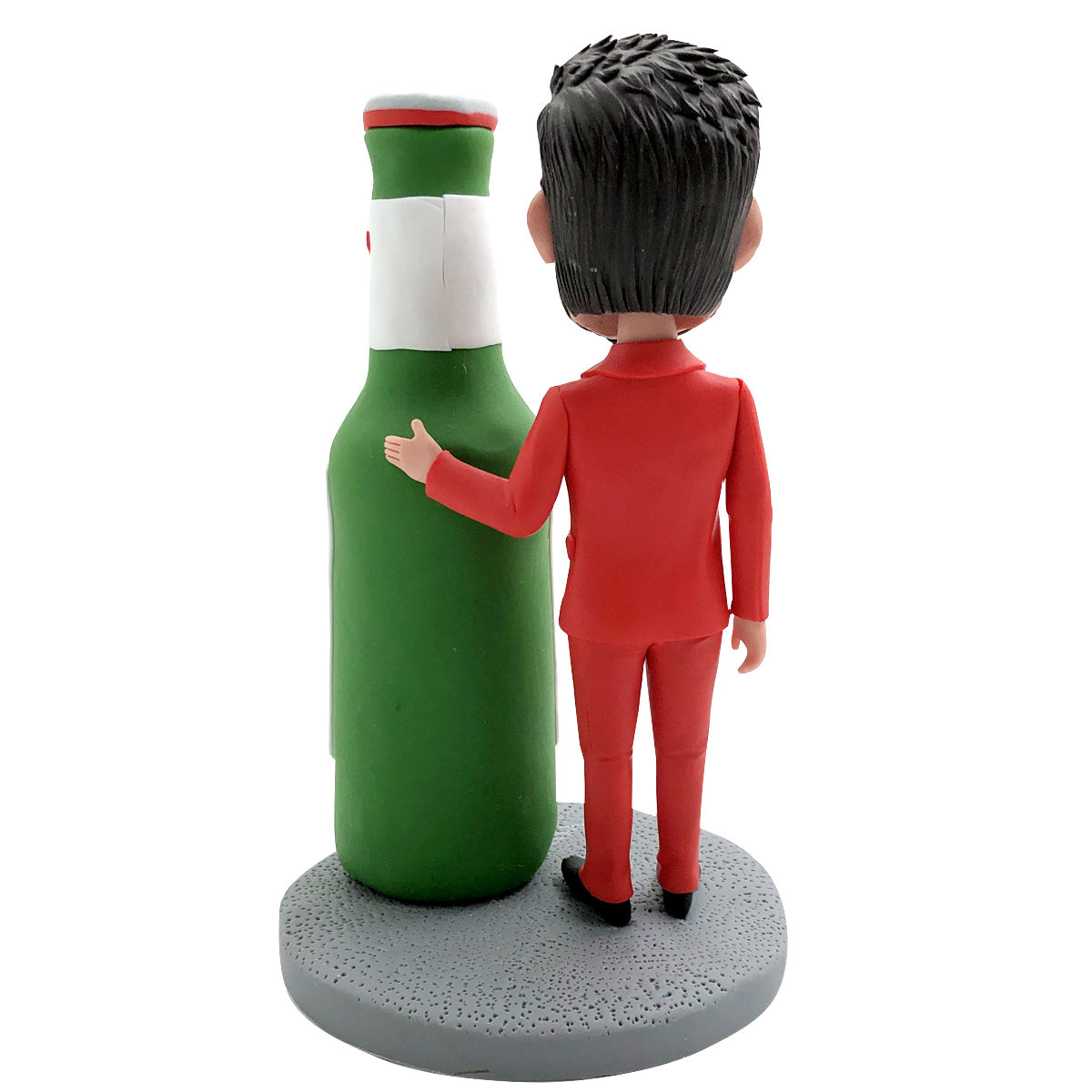 Happy Father Custom Bobblehead met bierfles
