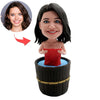Aangepaste vrouwelijke Bobblehead-baden