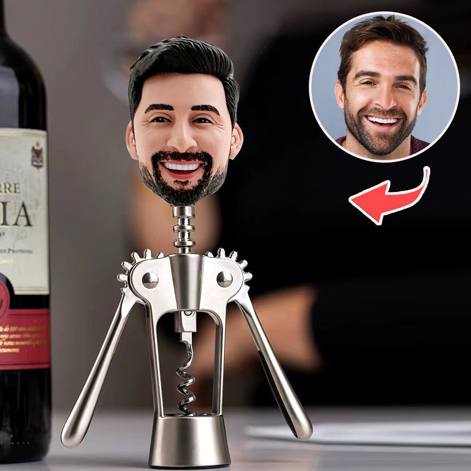Gepersonaliseerde wijnopener aangepaste Bobblehead