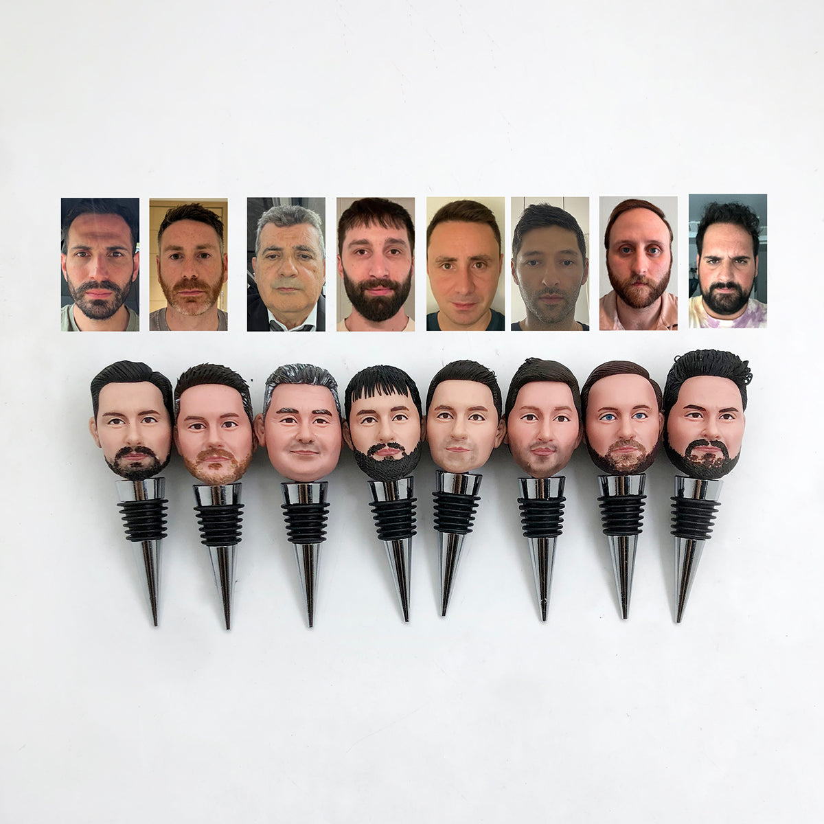 Gepersonaliseerde wijnflesstoppers Aangepaste Bobblehead