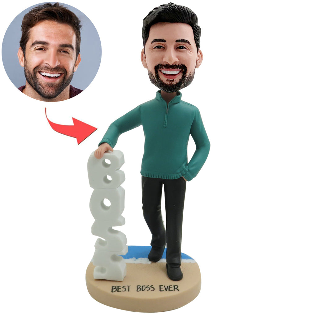 Aangepaste Bobblehead "BESTE BAAS OOIT"