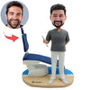 Aangepaste Dentisit Bobblehead gepersonaliseerd cadeau