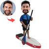 Aangepaste sportbobblehead met paddleboard