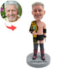 Aangepaste Bobblehead-bokskampioen met gouden riem
