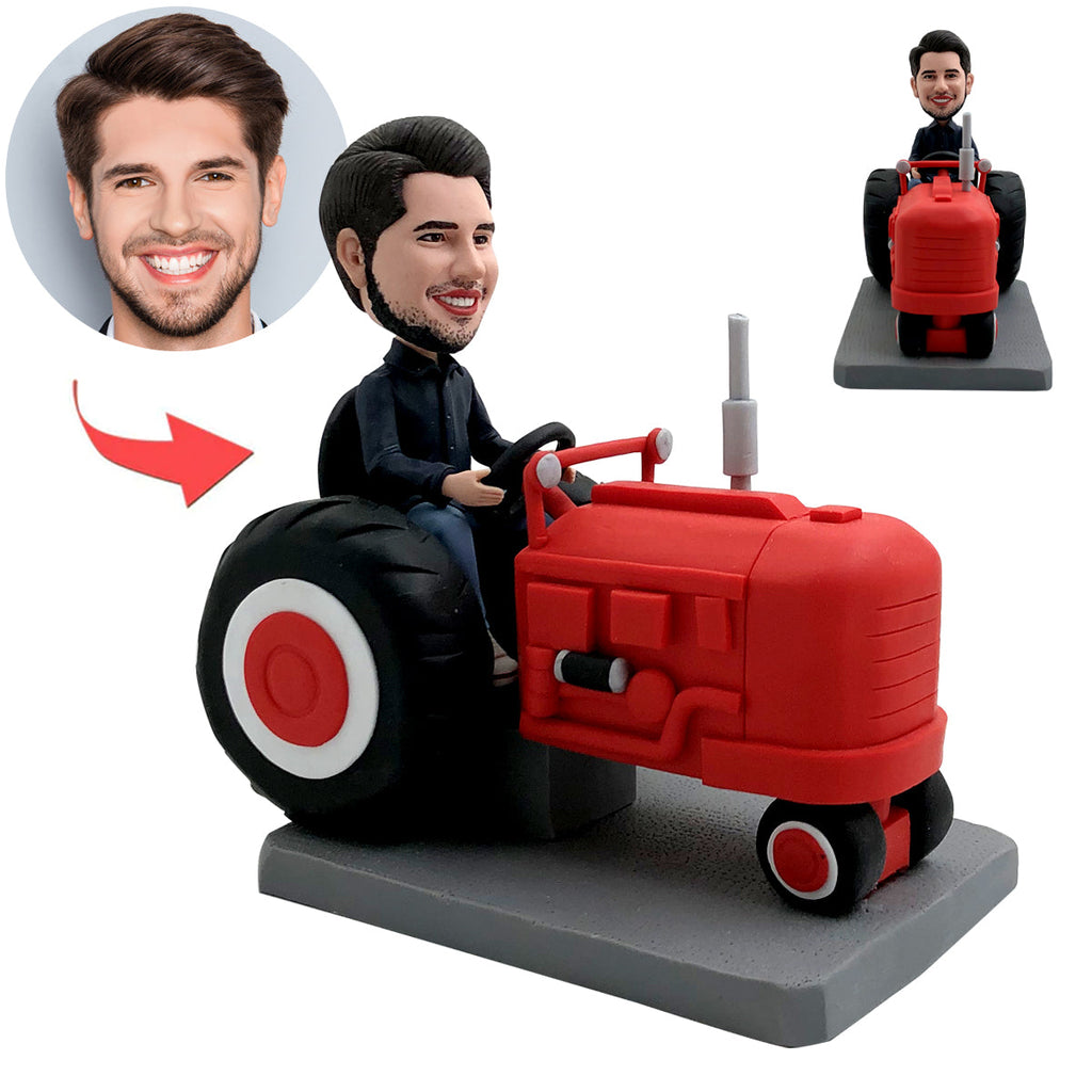 Aangepaste Bobblehead met landbouwvoertuigen