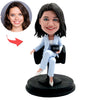 Aangepaste vrouwelijke BOSS Bobblehead - BOSS DAY GIFT