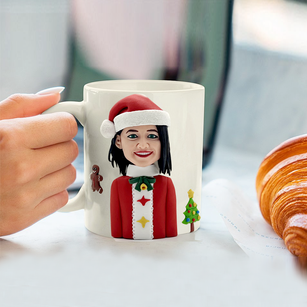 Gepersonaliseerde kerstcadeau aangepaste mok
