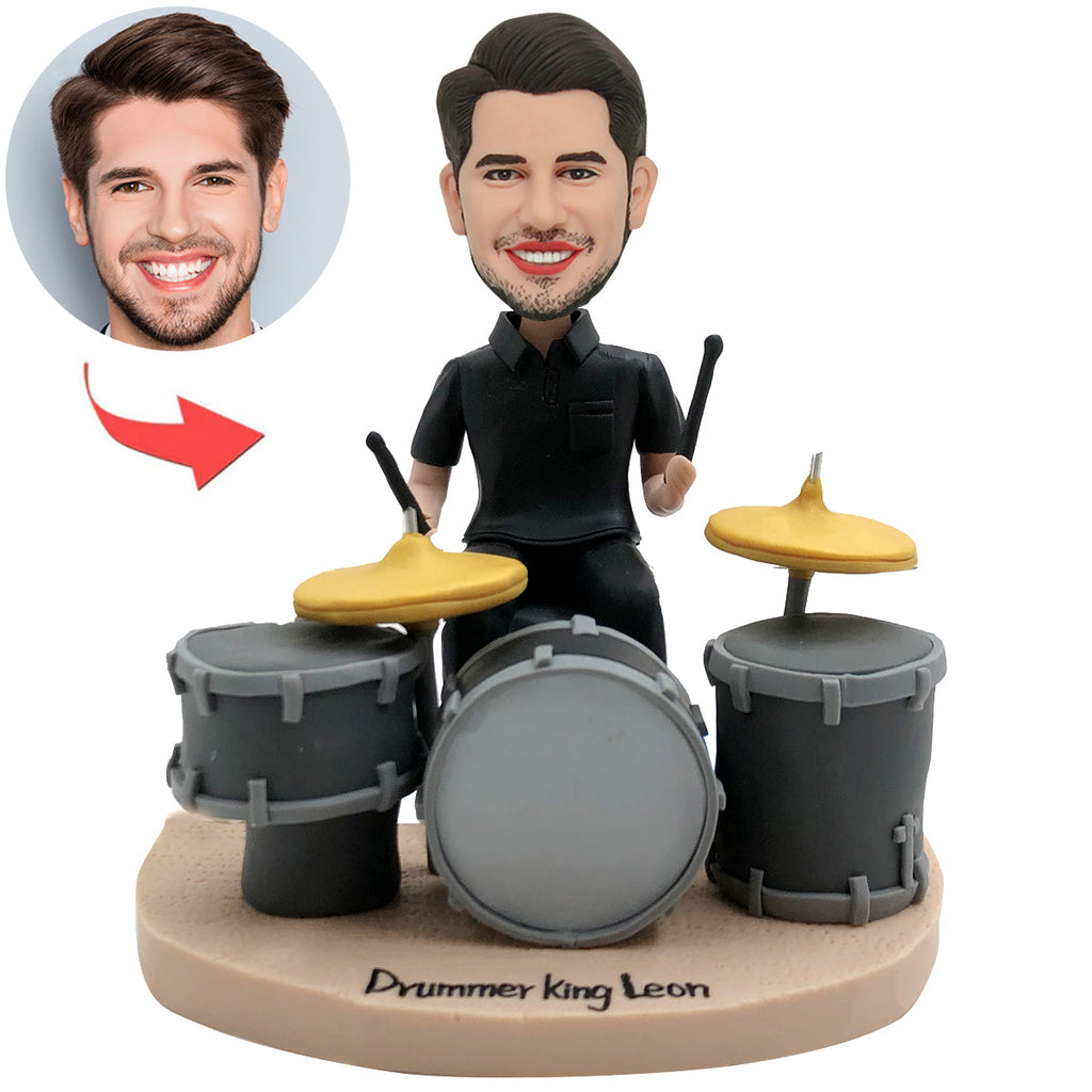 Aangepaste Bobblehead die drumt