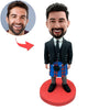 Aangepaste Bobblehead met kilt- en tartanontwerp