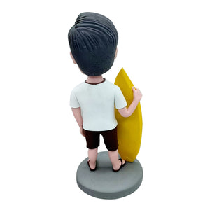Aangepaste Bobblehead met surfplank