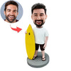 Aangepaste Bobblehead met surfplank