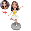 Aangepaste Bobblehead met vrolijke pose