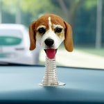 Gepersonaliseerde Bobblehead hond autodashboard