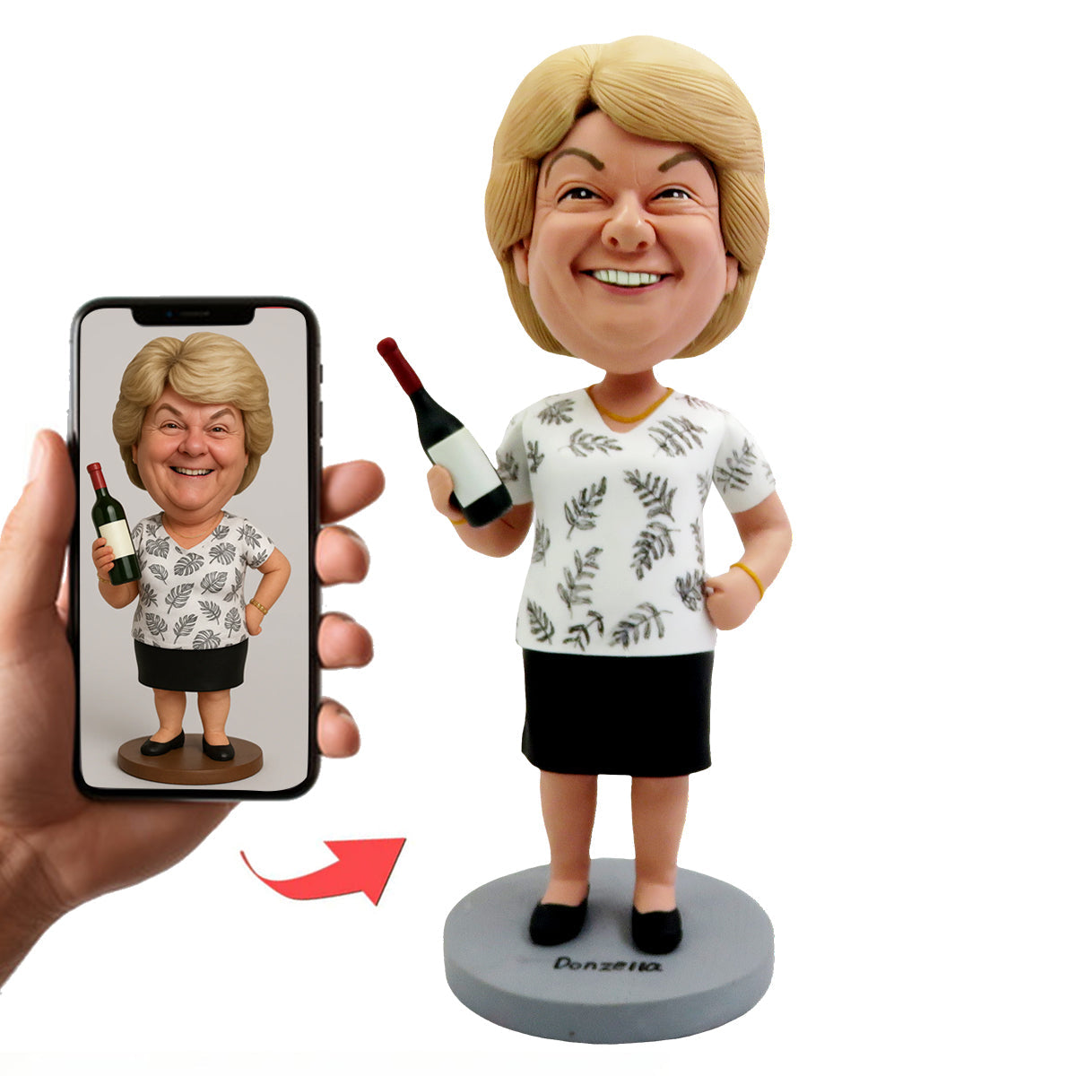 Gepersonaliseerde bobbleheadpoppen van uw cartoonachtige AI-afbeelding/avatar