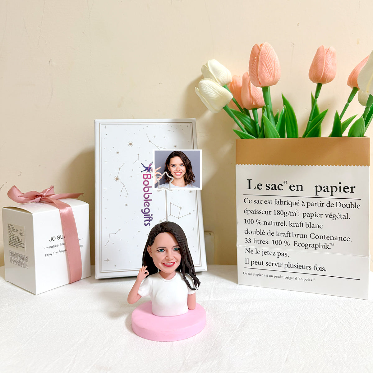 Aangepaste bobblehead met fotoclip