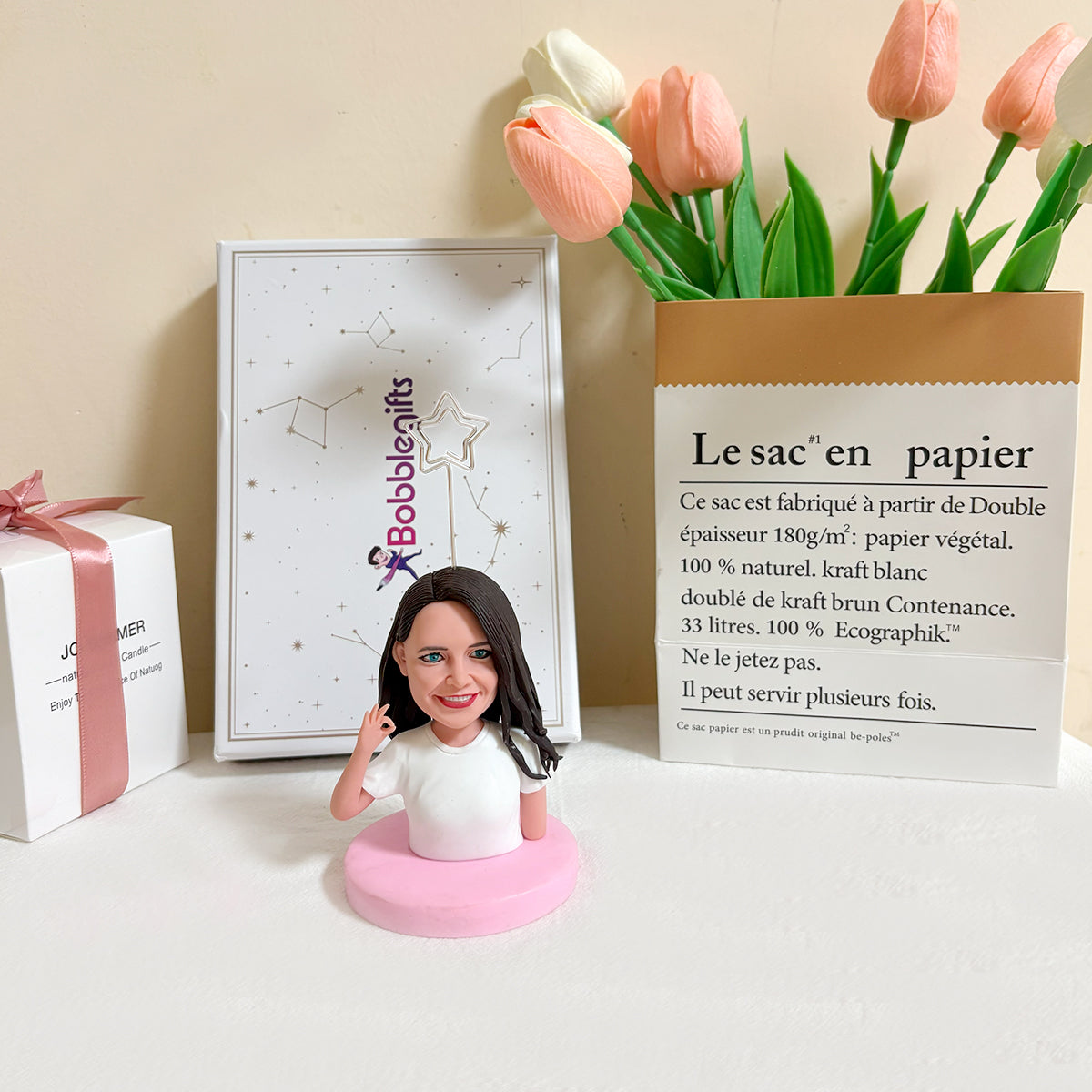 Aangepaste bobblehead met fotoclip