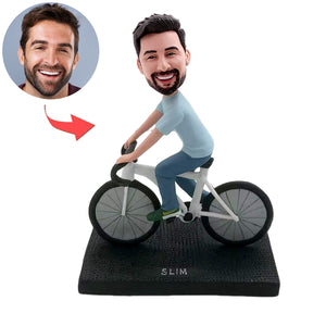 Gepersonaliseerde bobblehead voor fietsers