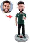 Aangepaste bobblehead voor voetbalcoach