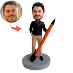 Aangepaste bobblehead-houderpen