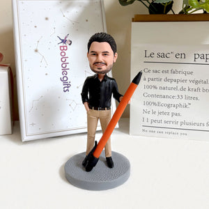 Aangepaste bobblehead-houderpen