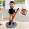 Aangepaste bobblehead-houderpen