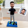Aangepaste bobblehead met laptop en halter