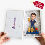 Gepersonaliseerde bobblehead op maat voor 30e verjaardag