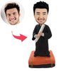 Aangepaste mannelijke afstuderen Bobblehead