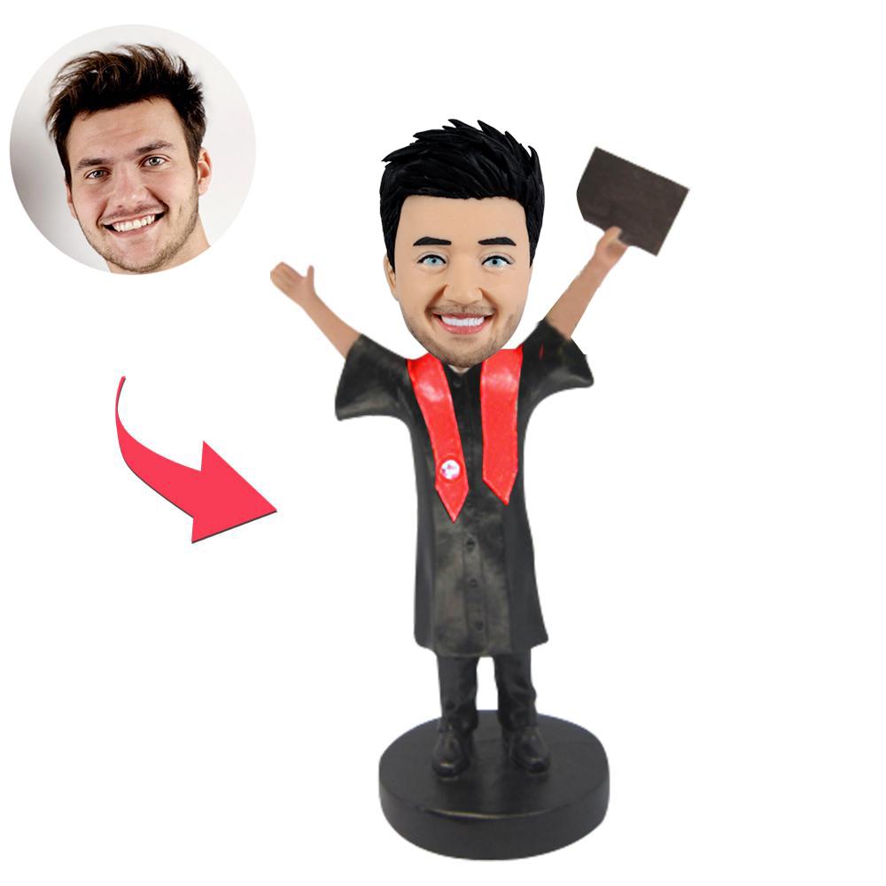 Aangepaste gelukkige afstuderen Bobblehead