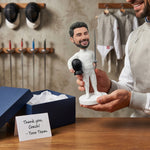 Personalized Fencing Player Bobblehead from Photo