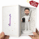 Personalized Fencing Player Bobblehead from Photo