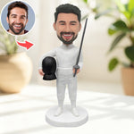 Personalized Fencing Player Bobblehead from Photo