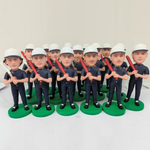 Gepersonaliseerde honkbalteam-bobbleheads op basis van foto (minimaal 5 stuks)