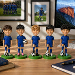 Grote bestelling van gepersonaliseerde bobbleheads van voetbalspelers voor kinderen (minimaal 5 stuks)