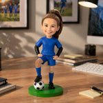 Gepersonaliseerde bobblehead van een jeugdvoetballer als cadeau