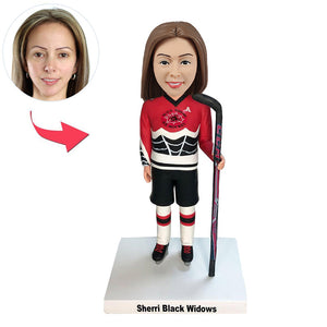 Aangepaste hockeybobblehead